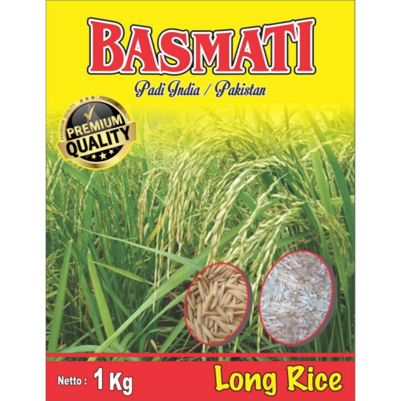 BENIH PADI BASMATI 1KG (BASMATI BAROMA 1121)
