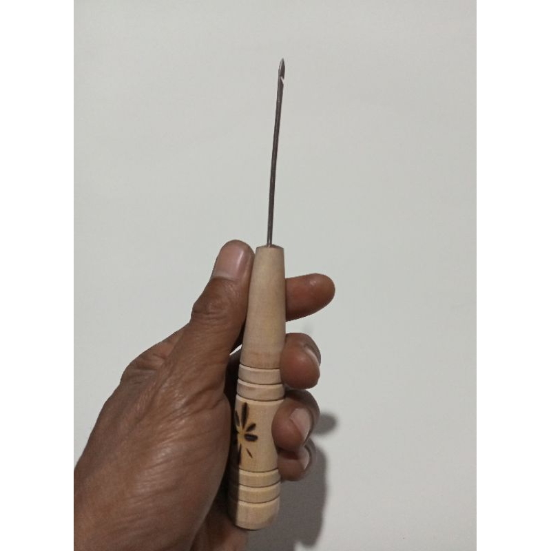 Jarum jahit sepatu sandal bahan stainless kuat keras dan kaku bahan per  perbaikan  ngesol  anti pat