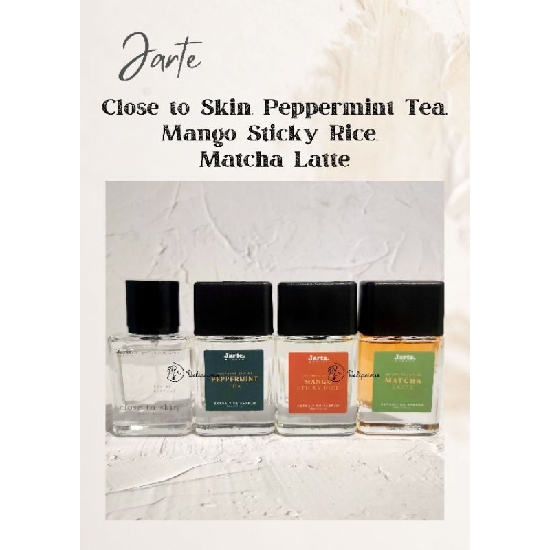 Decant - Jarte - Close to Skin, Mango Sticky Rice, Peppermint Tea, Matcha Latte