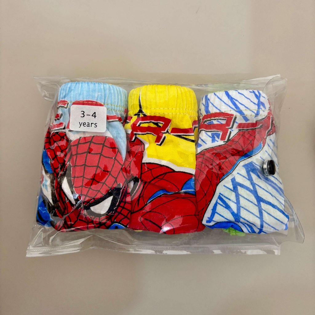 [3 PCS] CD Celana Dalam Spiderman 100% Katun Anak Cowok Laki Spider Man - 2 3 4 5 6 7 8 9 10 Tahun