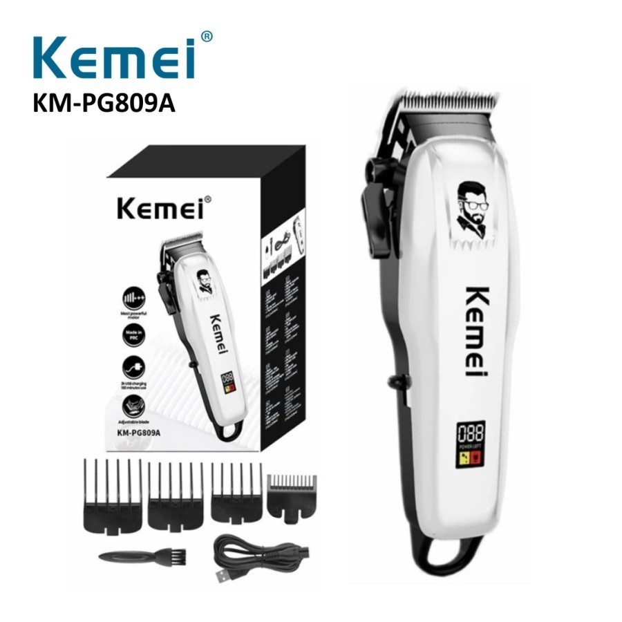 COD Hair Clipper Kemei KM-PG809A Alat Mesin Cukur Rambut / Alat Potong Rambut