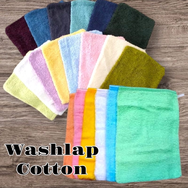 Washlap Handuk Katun Warna  Rumah Sakit/Klinik/Washlap Bayi 14x17