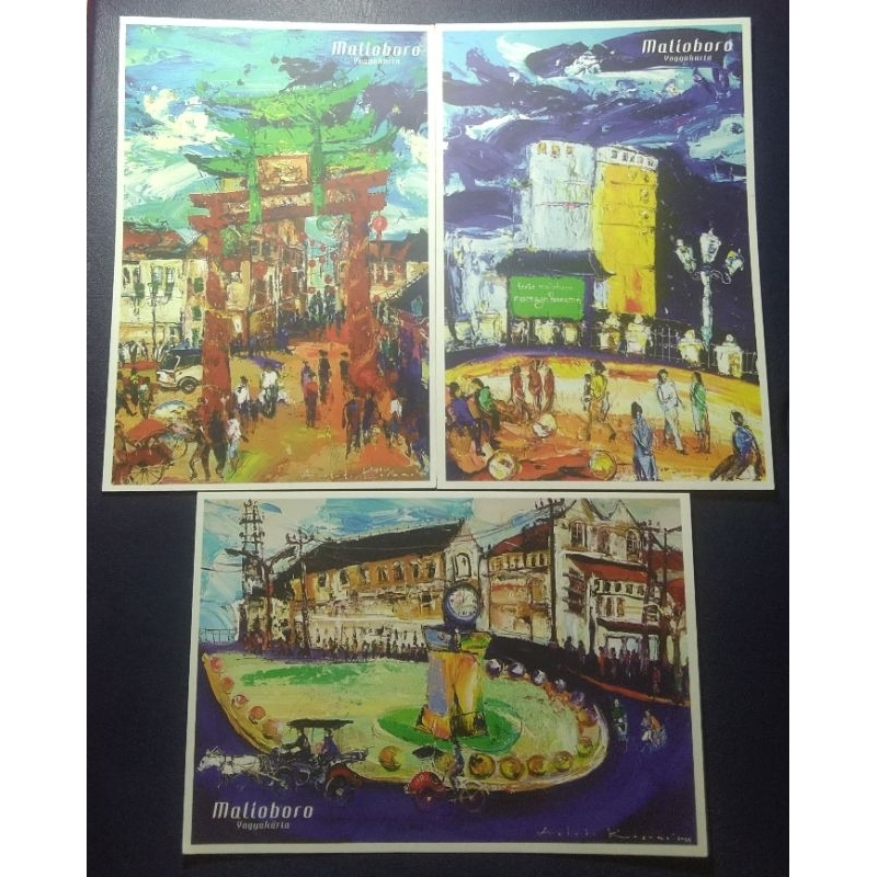 

Kartu pos Set lengkap Malioboro yogyakarta 3 Pcs