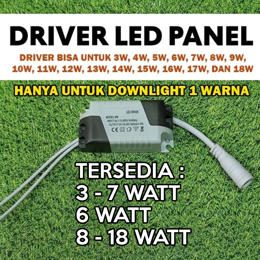 Driver Adaptor / Travo Downlight Panel LED 3W Watt sampai 18W Watt -IBZ