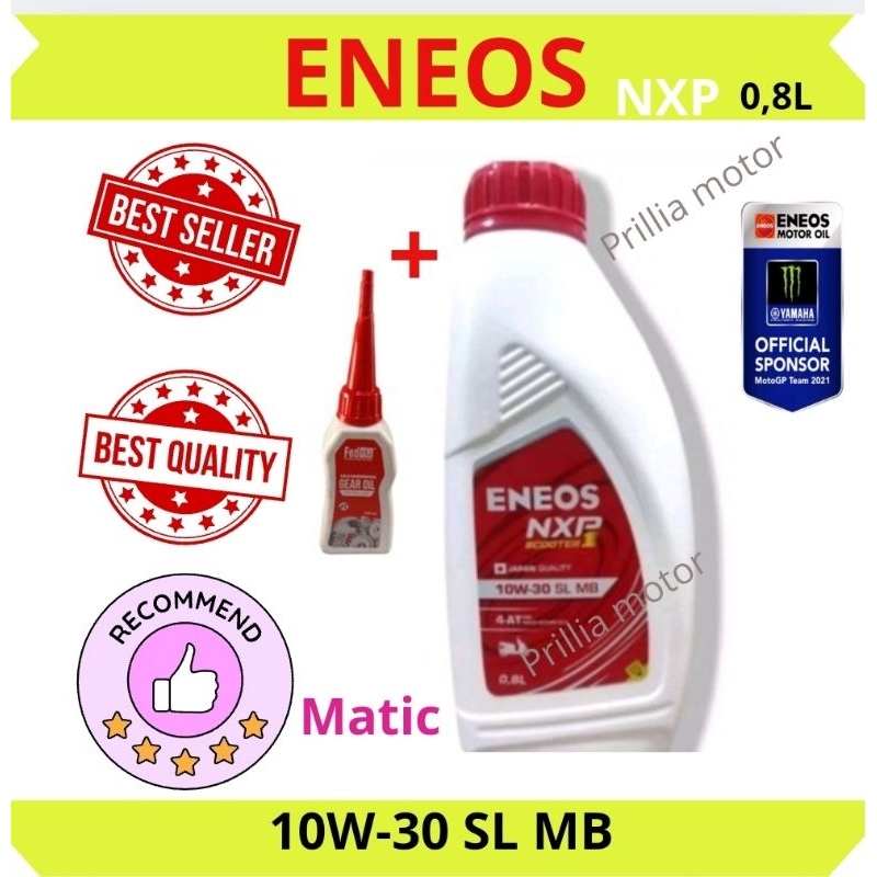 Eneos matic 0,8L+ oli gardan 120ML, Eneos Matic 10W-30 0,8L