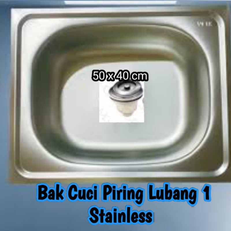 Bak Cuci Piring Stainless Steel Lubang 1