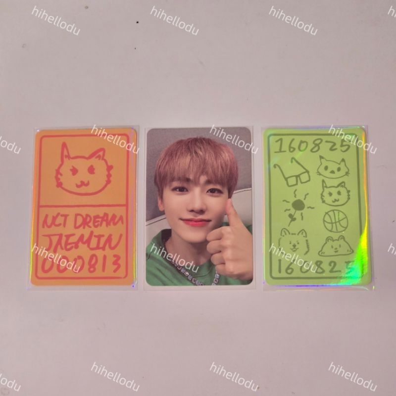 photocard jaemin lucky card set