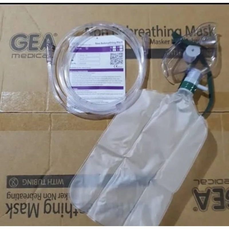 NRM / Masker Oksigen Non Rebreathing - Gea