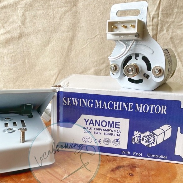 Wah Dinamo Dynamo Motor Mesin Jahit JANOME YANOME 12 Watt Tradisional Hitam Klasik Rumah Tangga Hous