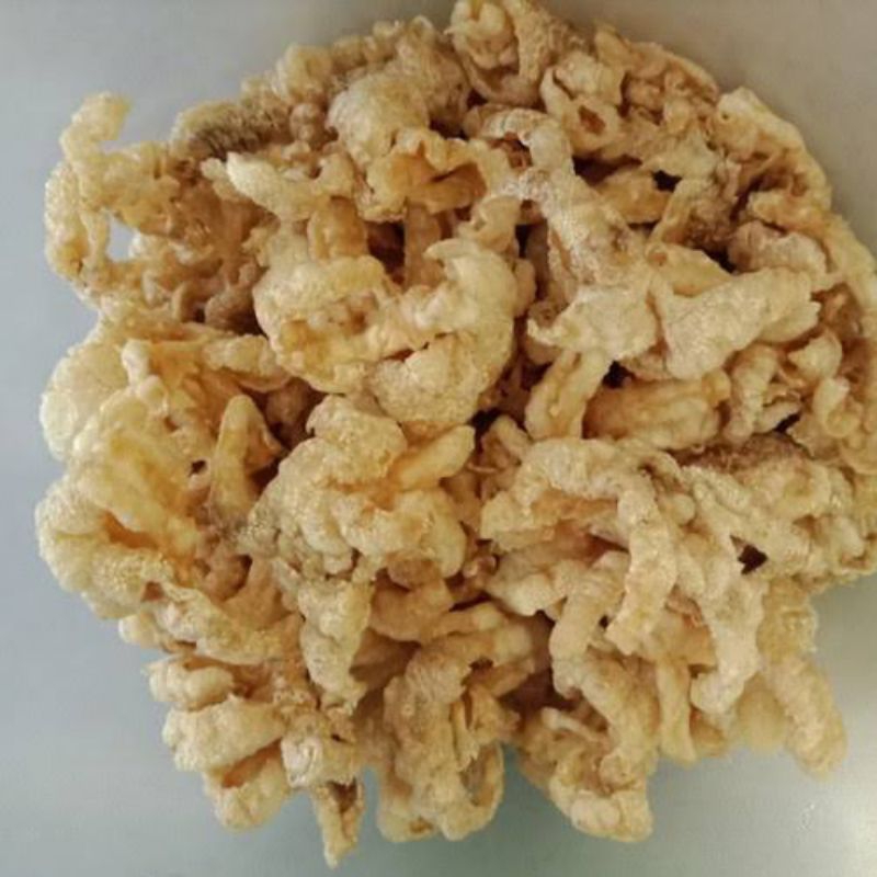 

Keripik Ceker / Kripik Cakar / Rambak Ceker / Ceker tanpa tulang krispi berat 100 gram