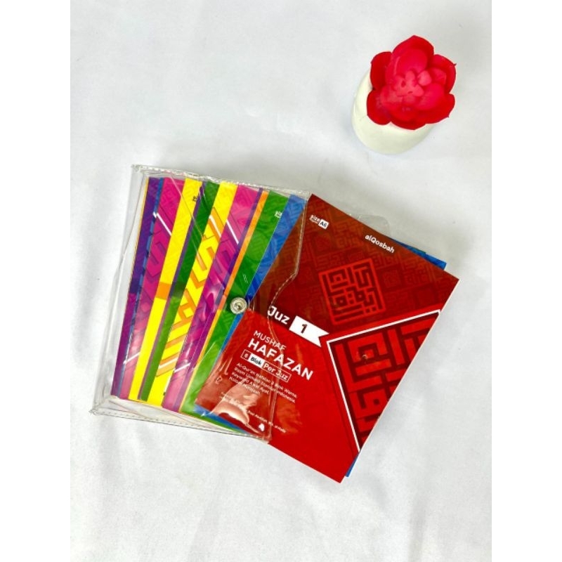 alquran hafalan per juz ukuran a6 lengkap 30 buku hafazan 8 blok full colour disertai kolom murajaah