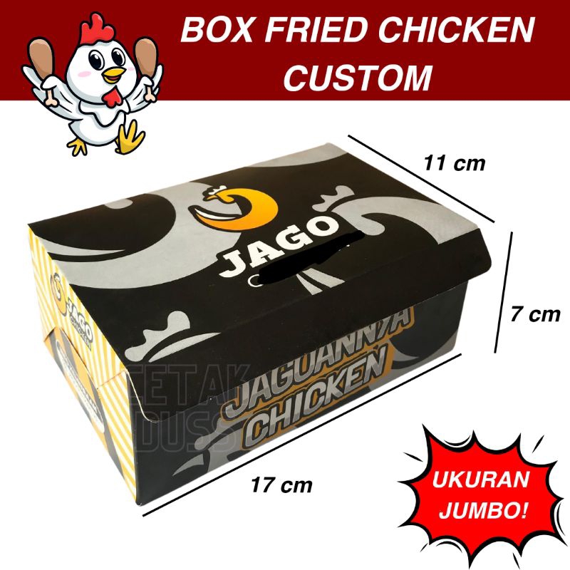 

DUS Fried Chicken Custom / Dus Ayam Geprek / Dus Ayam Goreng Custom / Lunch Box Fried Chicken