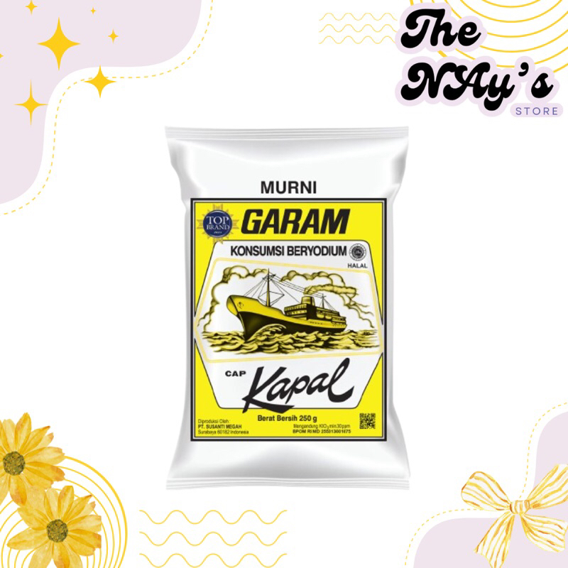 

Garam Cap Kapal 250Gram beryodium