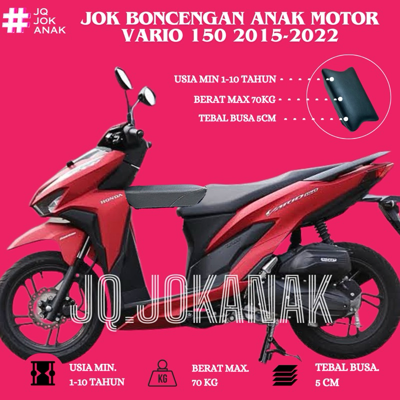 Jok Boncengan Anak Motor Vario 150 Vario 125 Vario 115 Vario 110 Tambahan Jok Untuk Anak Motor Vario