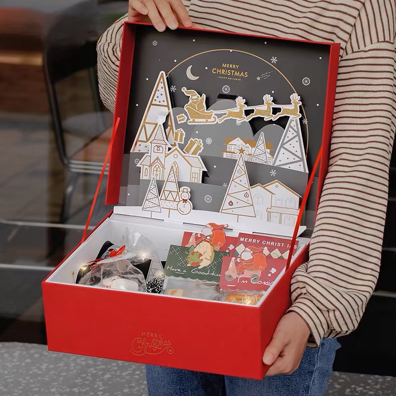 

Ready kotak kue hampers natal kotak cookies christmas kue kering box brownies dus bolu gulung paperbag