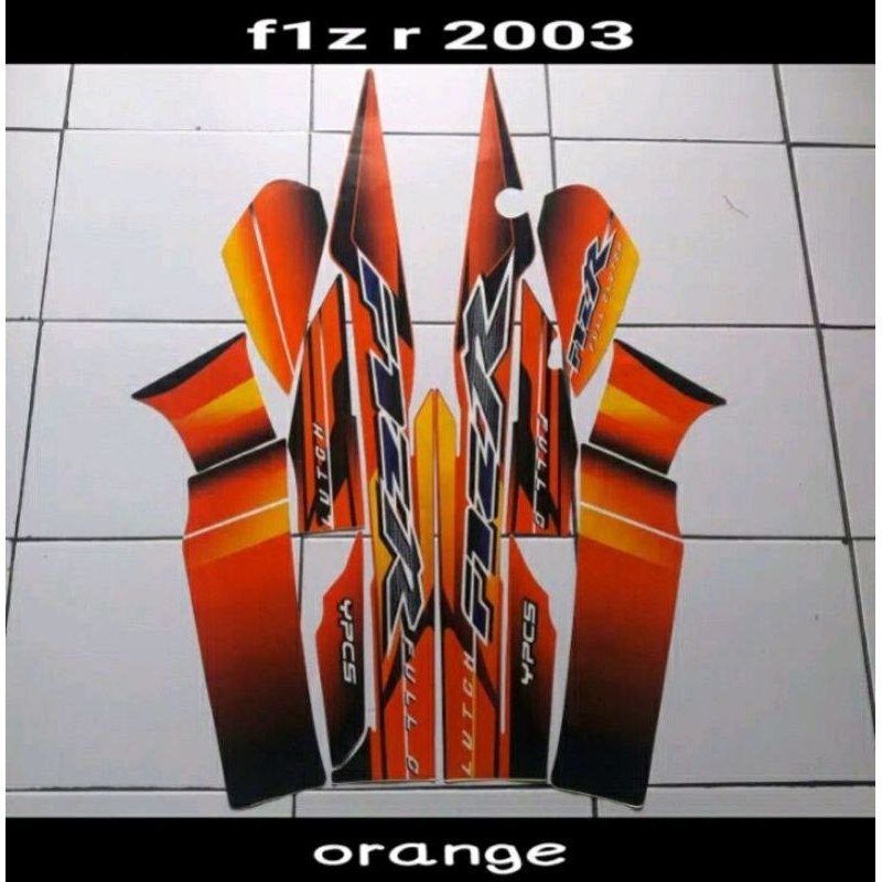 Striping stiker motor fiz r tahun 2003 standar lis les bodi set fiz r std striping fiz r 2003