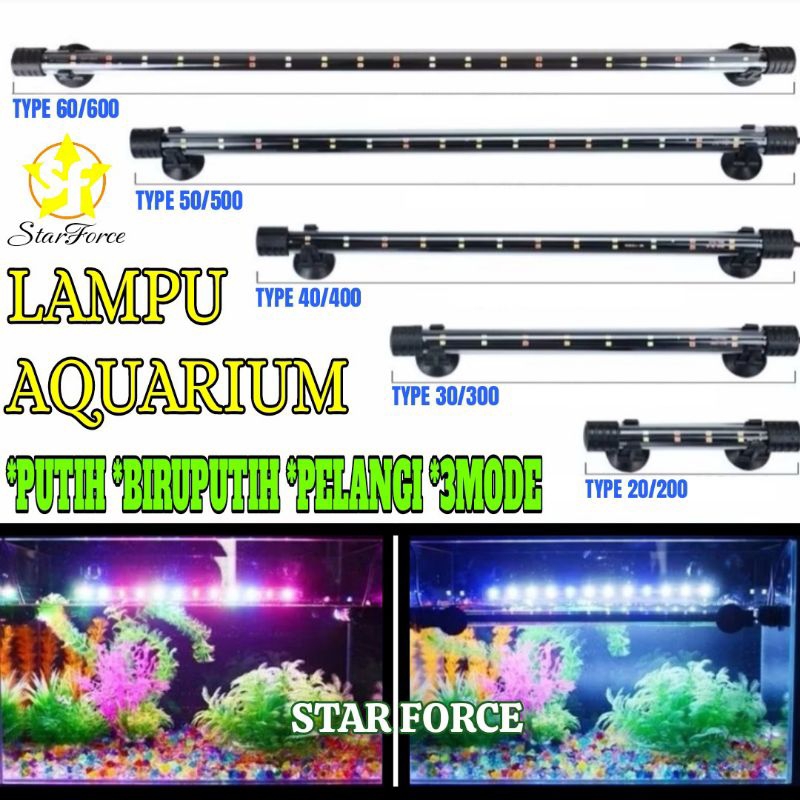 LAMPU AQUARIUM ALL MERK  led celup aquarium 20cm 25cm 30cm 40cm 60cm 80cm 100cm ALL MERK ukuran 20 2