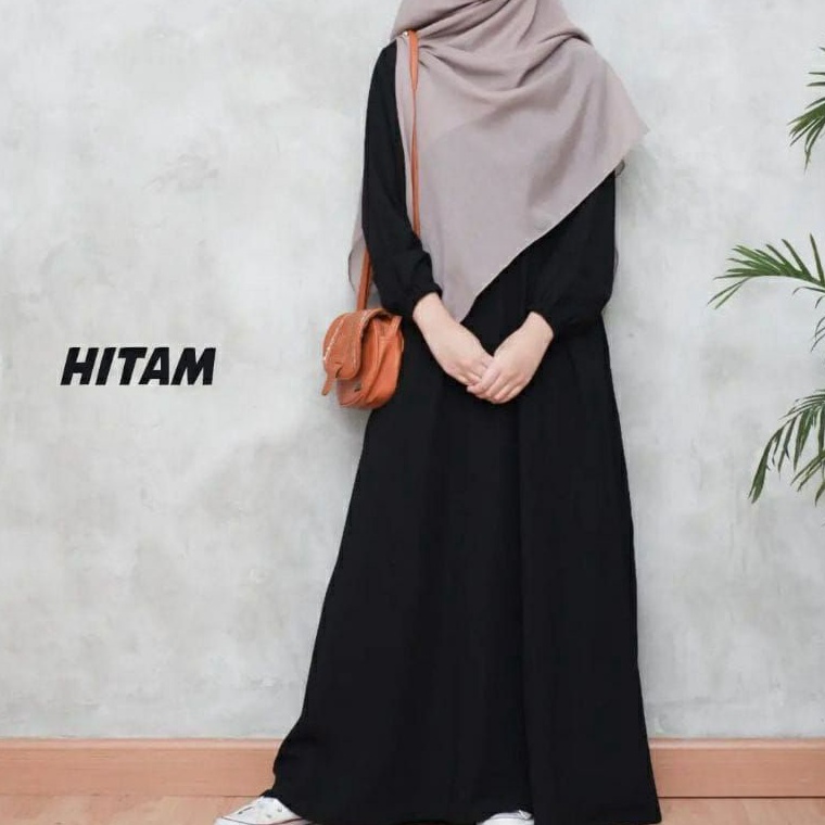 Paket Murah gamis polos premium  gamis umroh  ONDIN DRESS  size S M L XL  bahan shakila premium