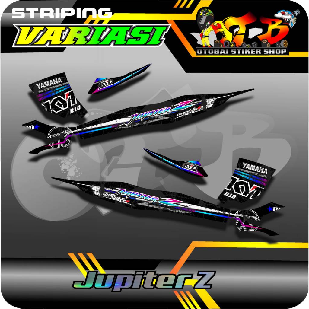 STRIPING VARIASI YAMAHA JUPITER Z/BURHAN TAHUN 2003-2008 MOTIF R10