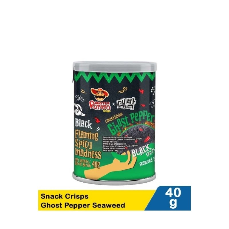 

Mister Potato Snack Crisps Ghost PepperSeaweed 40G