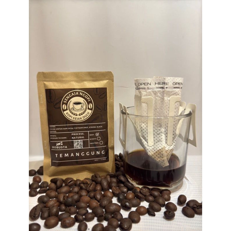 

Sengaja Coffee Drip Bag / Filter Bag: Temanggung - isi 5 Drip Bag