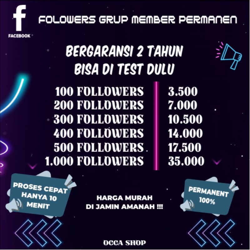 followers grup member fb Paling murah di_shope garansi 2 tahun