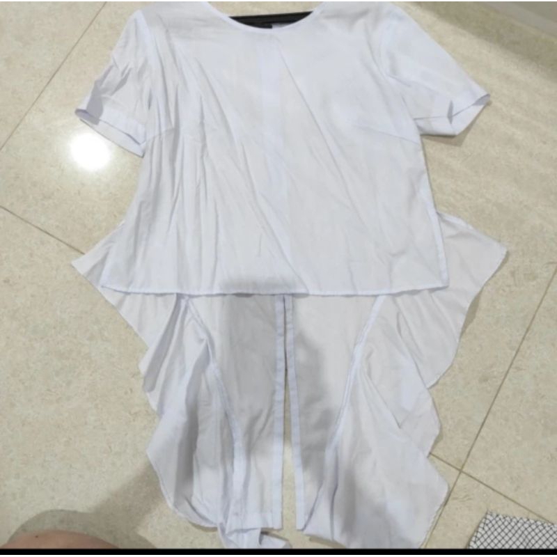 baju hem kaos putih dewasa perempuan cewek