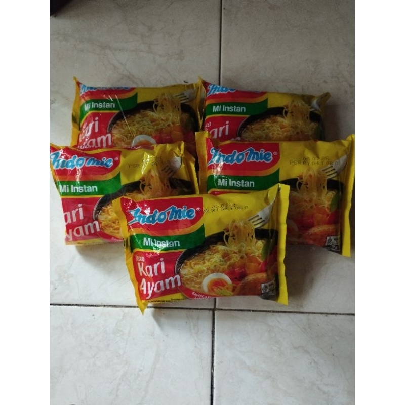 

paket bundling indomie mie kari ayam 5x72 gram