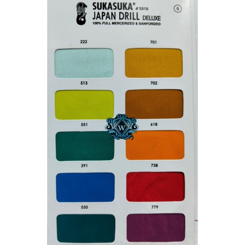 Kain Seragam Suka Suka Japan Drill 150cm - Bahan Halus dan Lembut Perlengkapan Pakaian