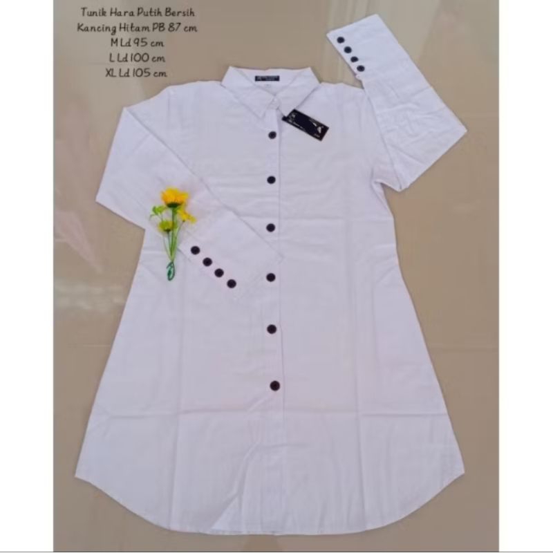 TUNIK PUTIH, long Tunik