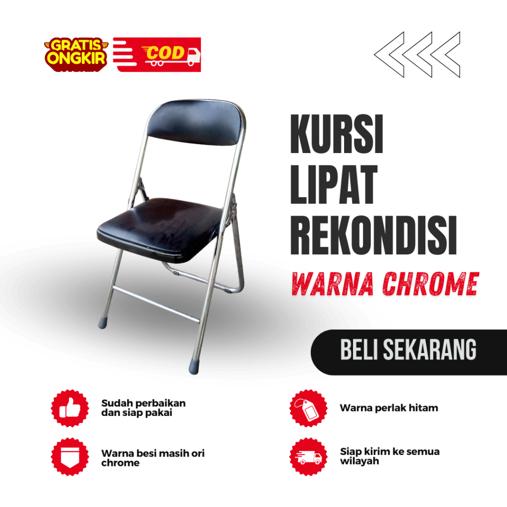 Kursi Lipat Kampus/Kursi Lipat Kantor/Kursi Lipat Sekolah/Kursi Lipat Acara/Kursi Portabel