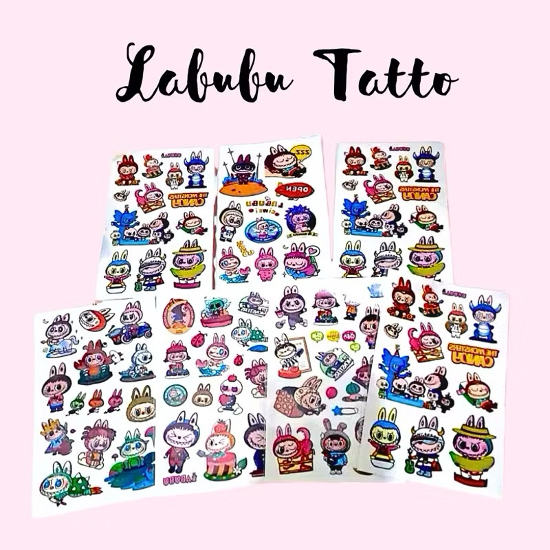 

♥️DEALSHOP21 ♥️ LABUBU STICKER / STICKER ANAK LABUBU / STIKER TATTOOS LABUBU