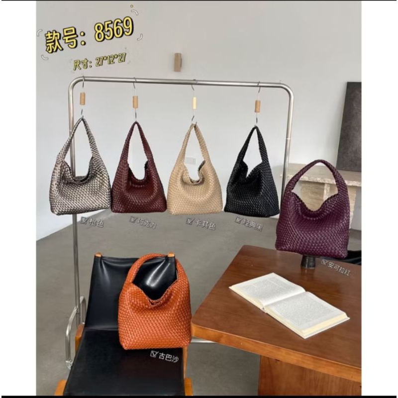 tas hobo anyam royal cuir