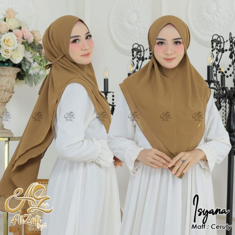 ISYANA ALZAFI HIJAB DUA LAYER SYARI NONPET
