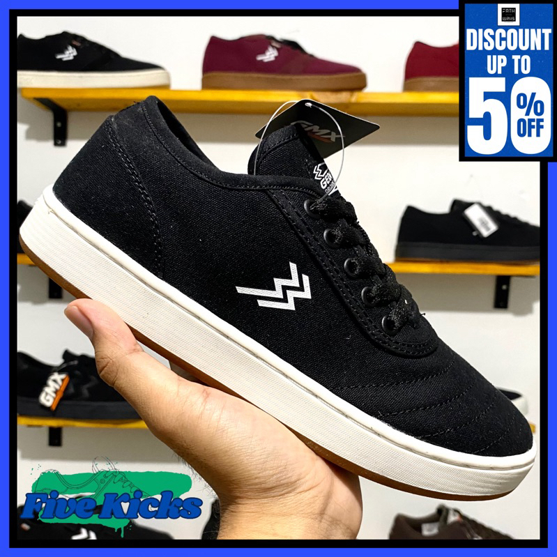 Sepatu Geoff Max Original - Dublin Black White | Sepatu Pria | Sepatu Wanita | Sepatu Unisex