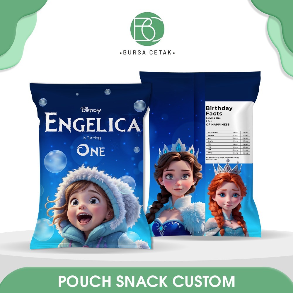 

BURSA CETAK - Cetak Pouch Snack Ulang Tahun Custom / Goodie Bag Ultah Giant Snack Pouch Souvenir Hamper Jumbo Birthday Anak