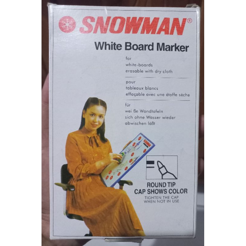 

Spidol white board snowman BG-12(1 box)isi 12 pcs