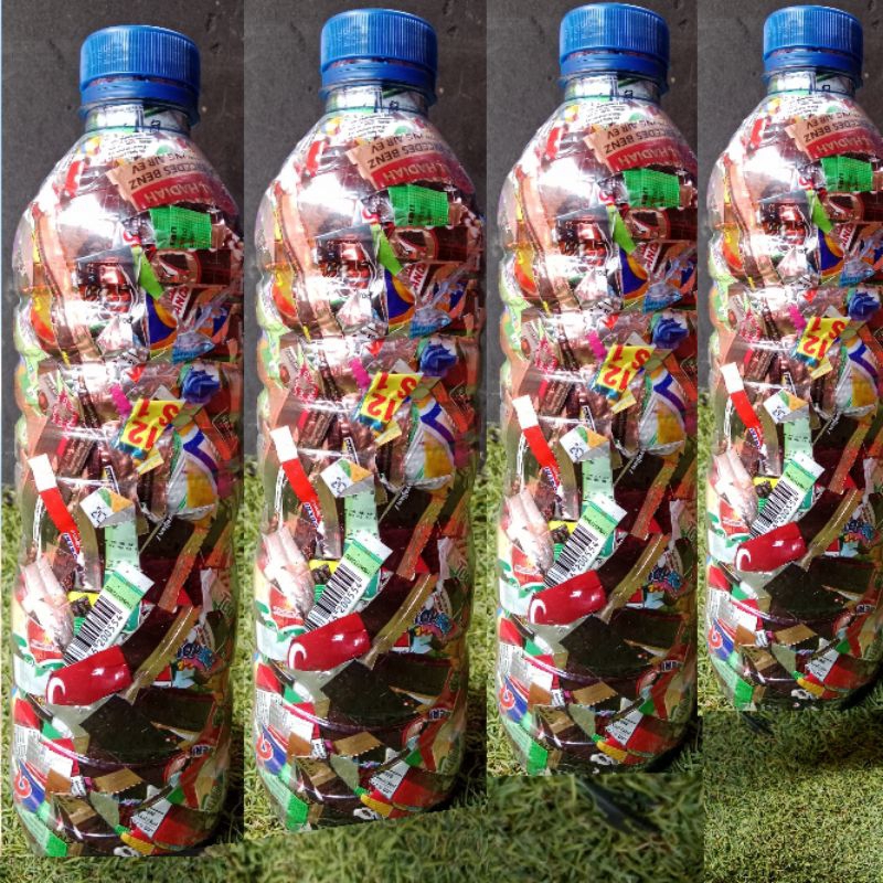 Ecobrick botol 600 ML Isi 200-250gram