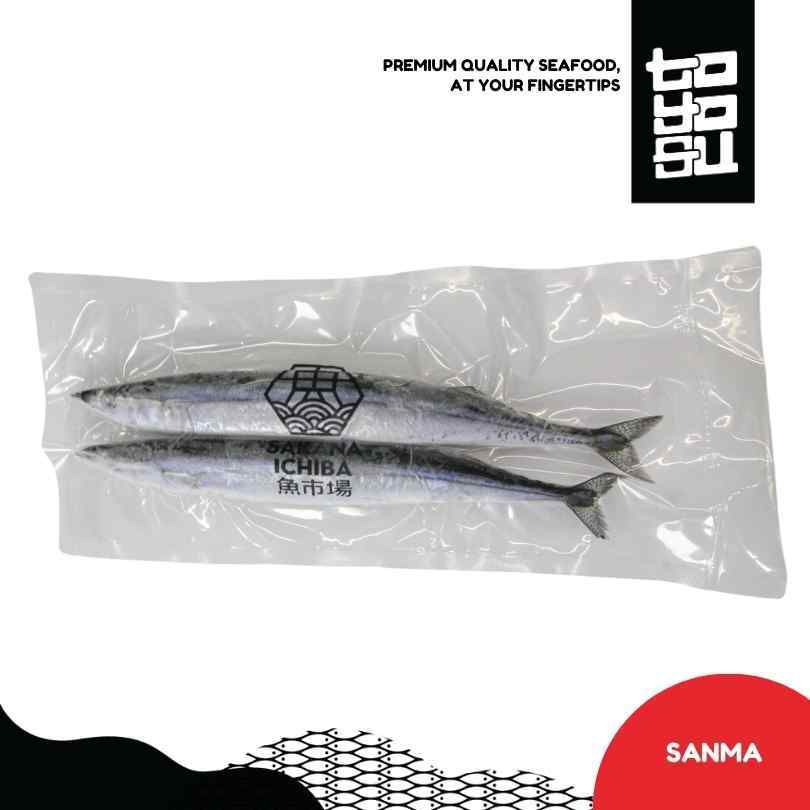 

SANMA WHOLE TWIN PACK - IKAN SANMA - PACIFIC SAURY - FROZEN | TOYOSU