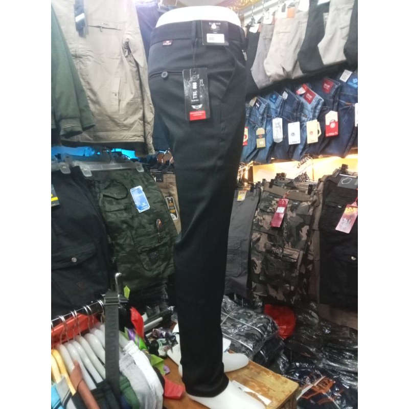 CELANA BAHAN PRIA KANTOR FORMAL SLIM FIT BAHAN WOLL CALBIN