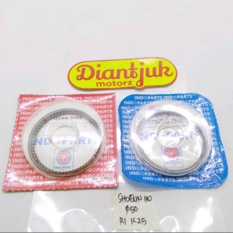 Cincin Ring Per Pir Piston Seher Oversize Os 50 Suzuki Shogun 110 125 Smash Indoparts Japan Original