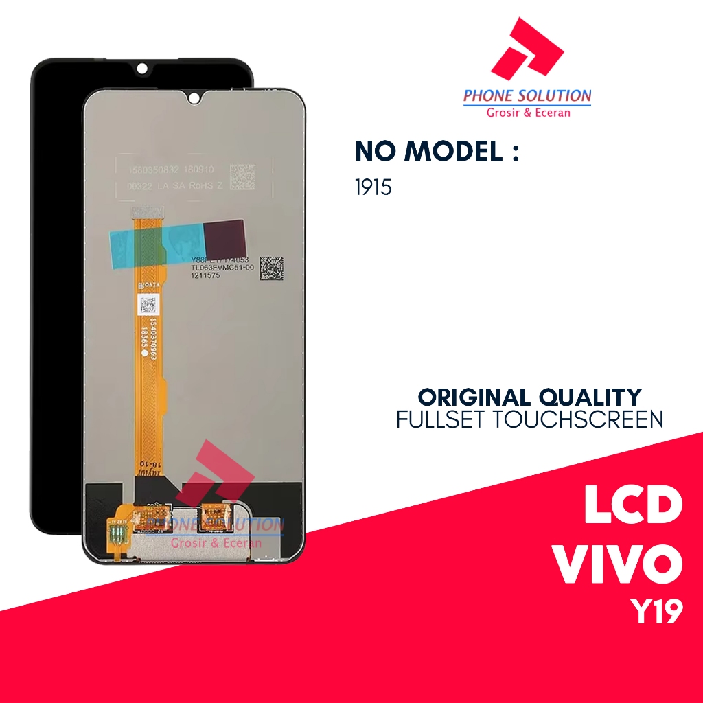 LCD Vivo Y19 - Original 100% Fullset Touchscreen - Garansi 1 Bulan
