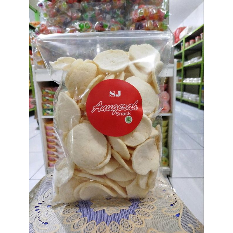 

KRUPUK KEMPLANG BAWANG GURIH 250 GRAM SNACK FOOD