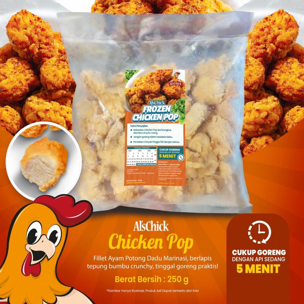 

Al's Chick Frozen Chicken Pop II filet ayam II ayam pot dadu enak