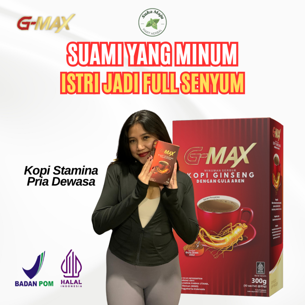 

GMAX KOPI STAMINA PRIA DEWASA TAHAN LAMA ORIGINAL BPOM EXTRA GINGSENG DARI HERBAL ALAMI BERKUALITAS