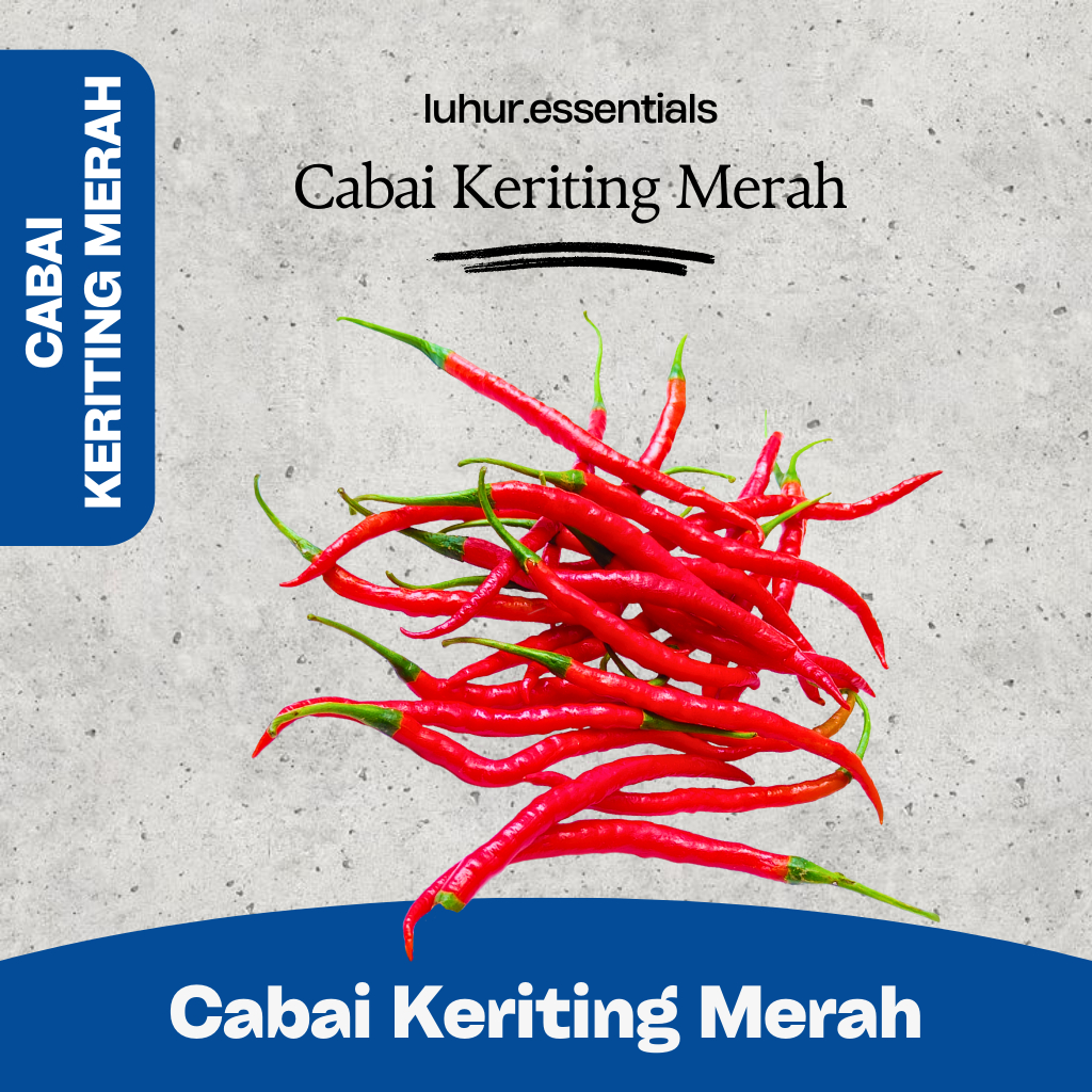 

Cabe / Cabai Keriting Merah - Fresh & Berkualitas - 1 Kg