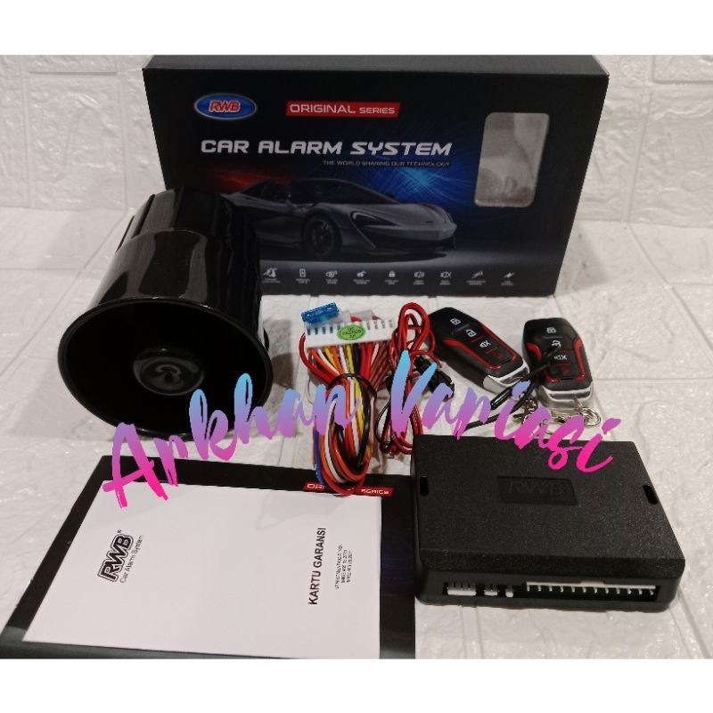 Alarm Mobil RWB Remote Premium Android Anti Maling Alarm Rwb 8804 Car Alarm System Security Universa