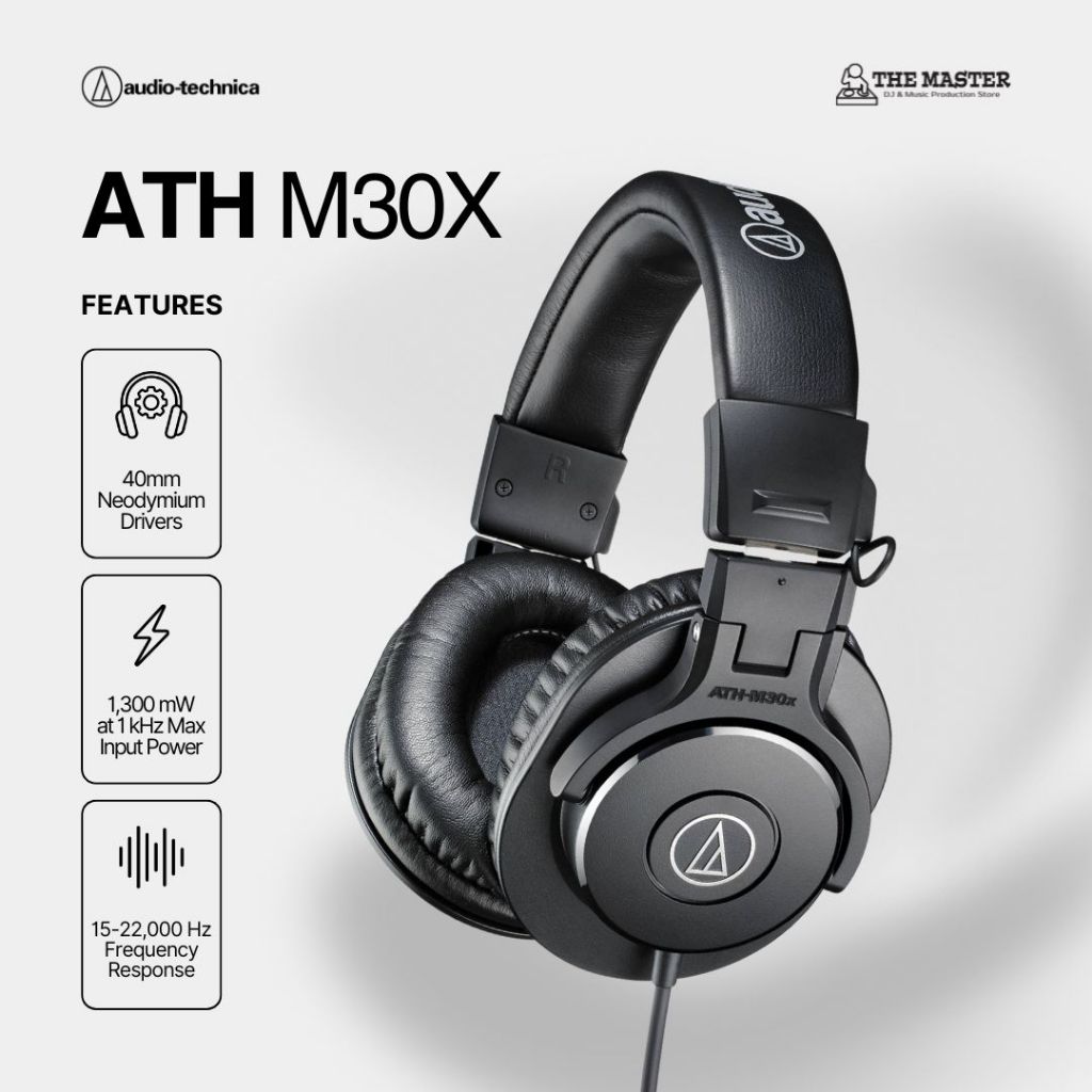 [Ready Stock] Headphone Audio-Technica ATH-M30X | ATH M30X