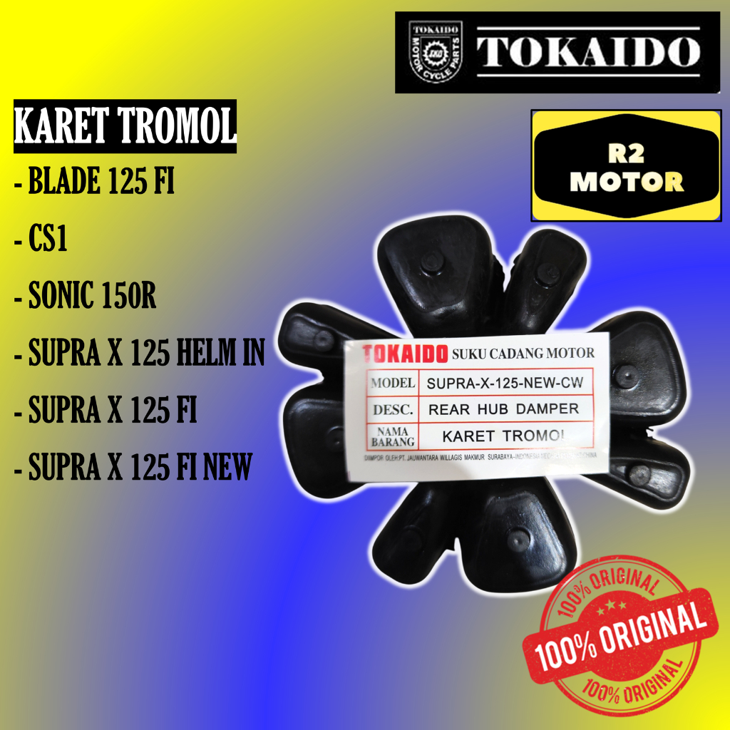 TKD KARET TROMOL BLADE CS1 SONIC 150R SUPRA X 125 HELM IN FI NEW KW7 TOKAIDO MURAH KUAT PRESISI NAP 