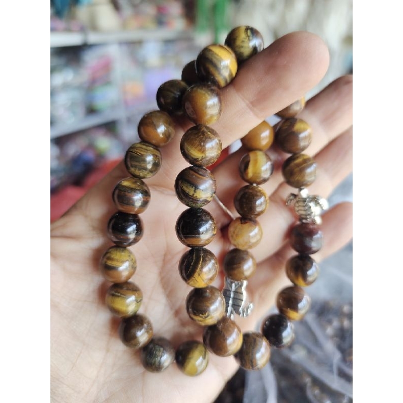 GELANG BATU TIGER EYES